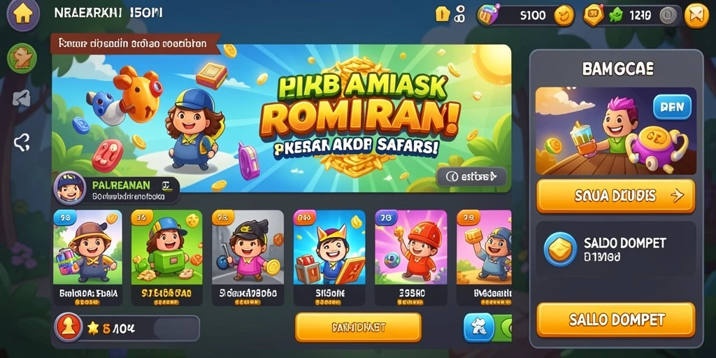 Tangkapan layar menunjukkan level pertama yang penuh warna.