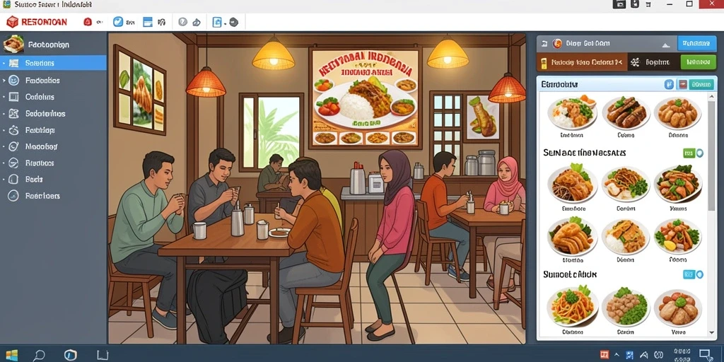 Tampilan antarmuka yang intuitif.