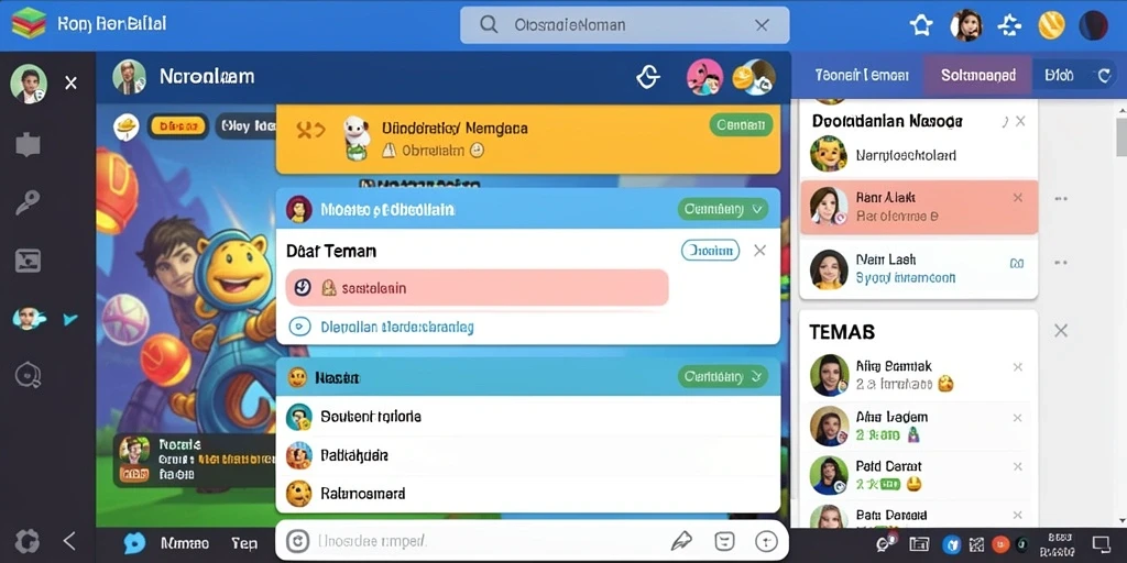 Grafis yang menawan dan penuh warna.